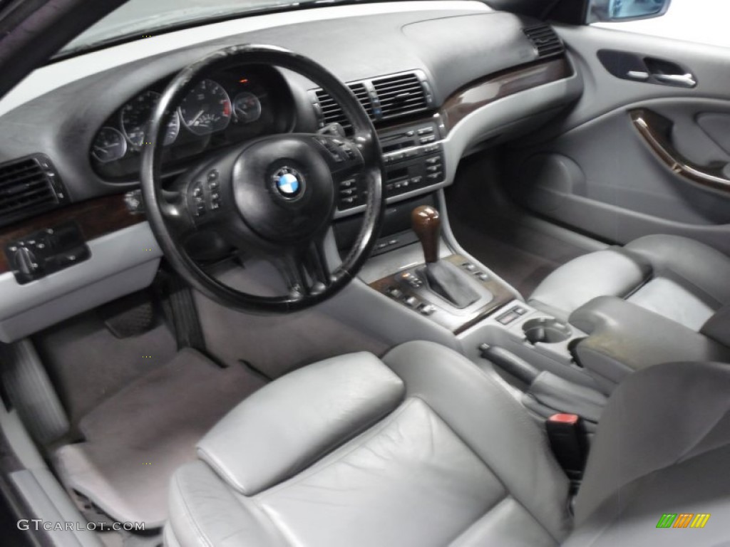 Grey Interior 2003 BMW 3 Series 330i Convertible Photo #78717614