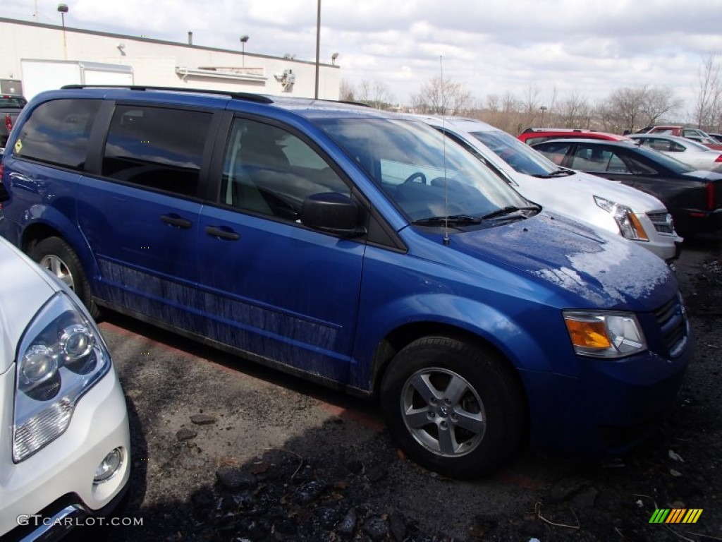 2008 Grand Caravan SE - Marathon Blue Pearl / Dark Slate/Light Shale photo #1