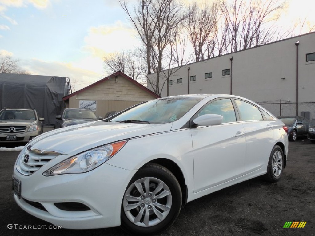 2011 Sonata GLS - Pearl White / Camel photo #1