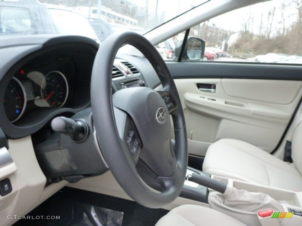 2013 Subaru XV Crosstrek 2.0 Premium Ivory Steering Wheel Photo #78718637