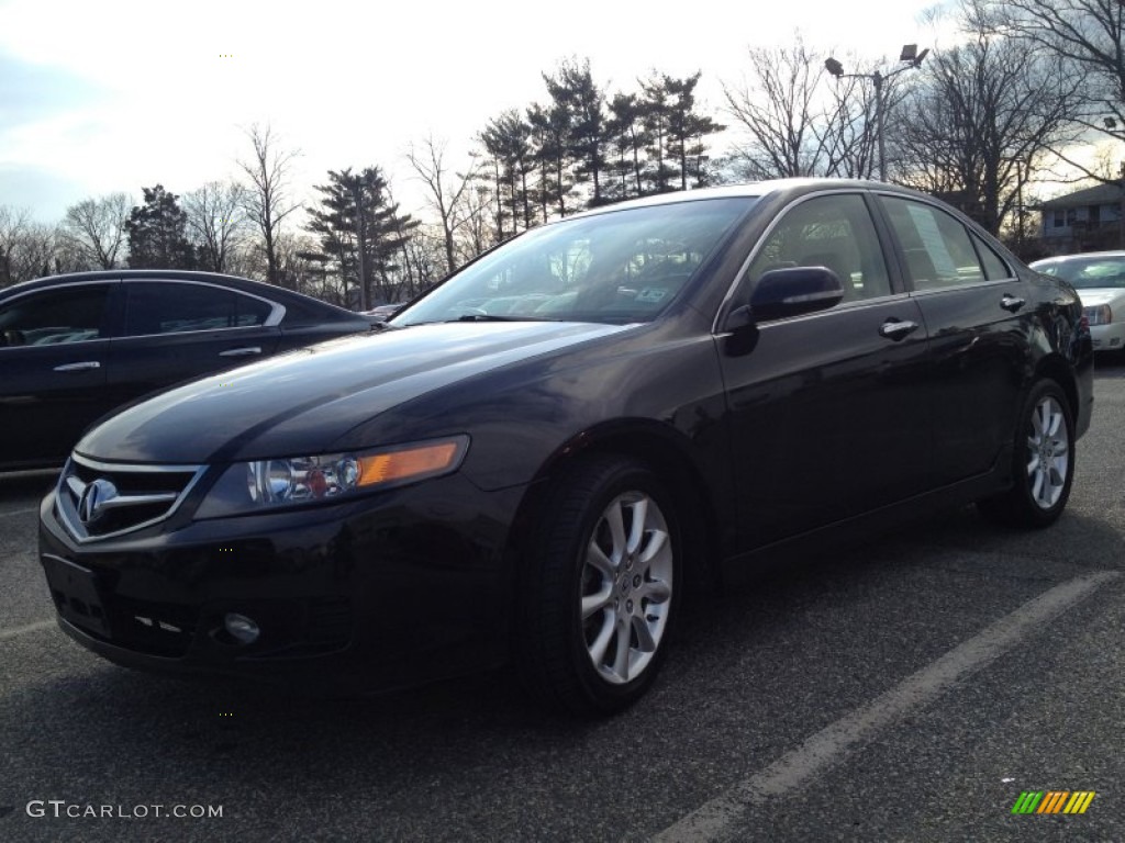 2008 TSX Sedan - Nighthawk Black Pearl / Parchment photo #1