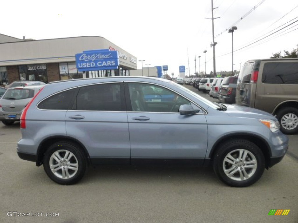 2010 CR-V EX-L AWD - Glacier Blue Metallic / Gray photo #8