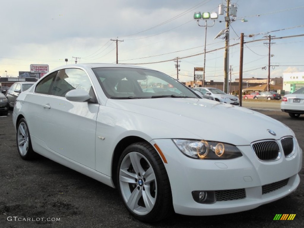 2008 3 Series 335xi Coupe - Alpine White / Cream Beige photo #3