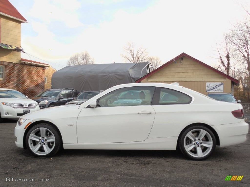 2008 3 Series 335xi Coupe - Alpine White / Cream Beige photo #7