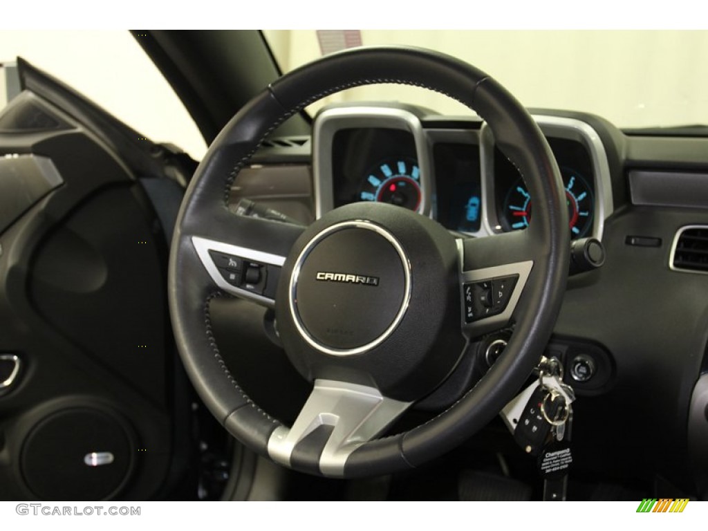 2011 Chevrolet Camaro LT/RS Coupe Black Steering Wheel Photo #78719692