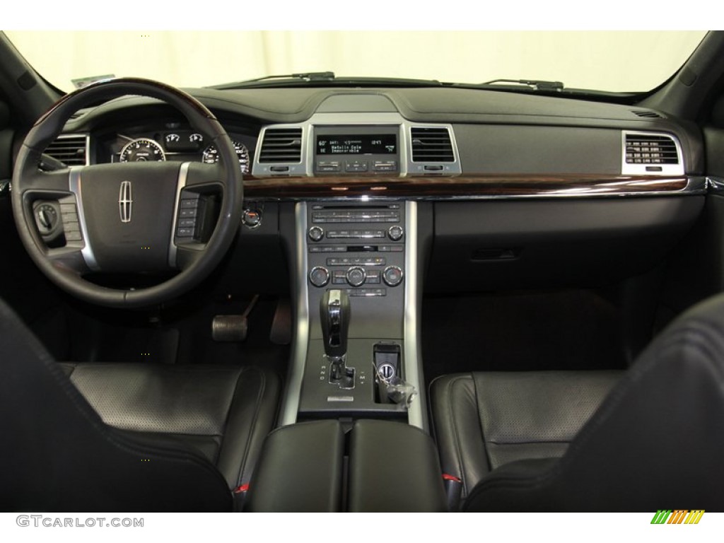 2009 Lincoln MKS Sedan Charcoal Black Dashboard Photo #78720023