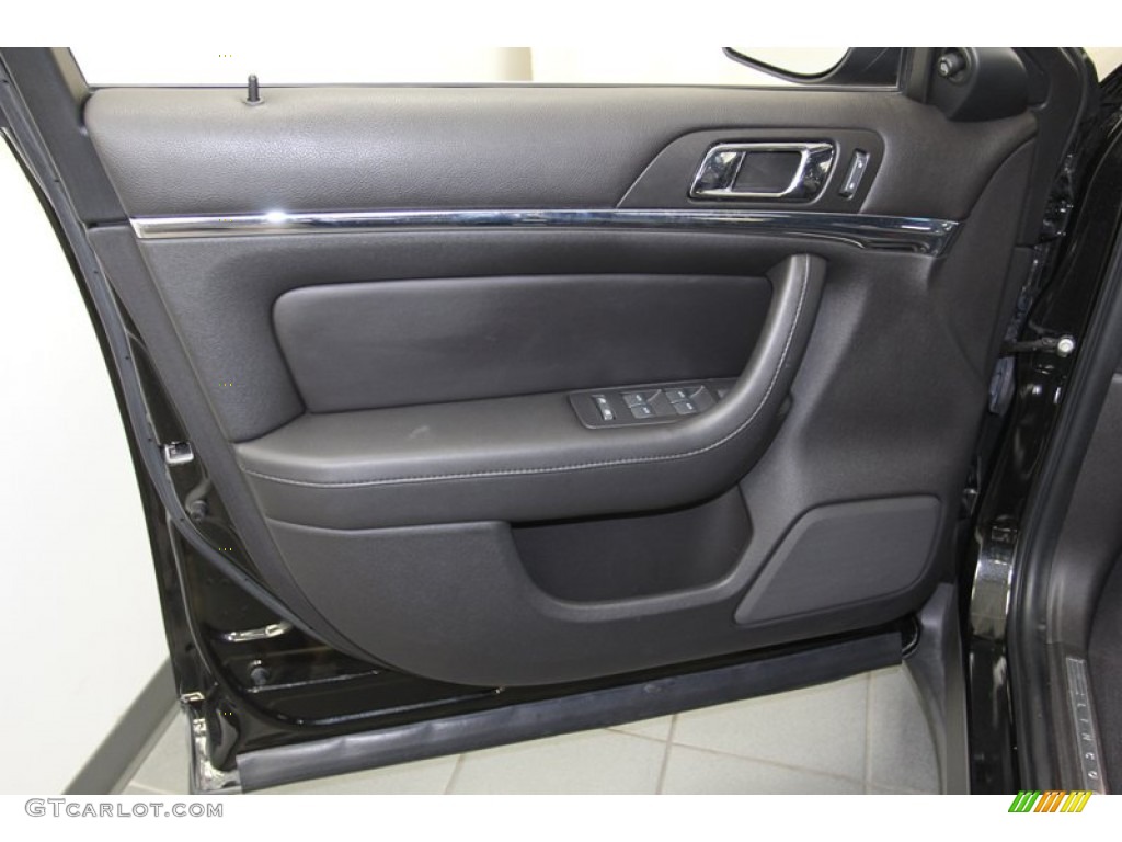 2009 Lincoln MKS Sedan Charcoal Black Door Panel Photo #78720263