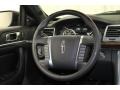 2009 Lincoln MKS Charcoal Black Interior Steering Wheel Photo