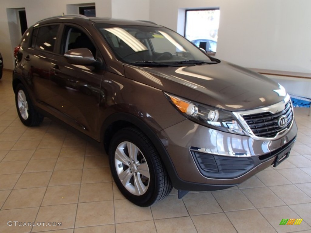 2012 Sportage LX AWD - Sand Track / Black photo #1