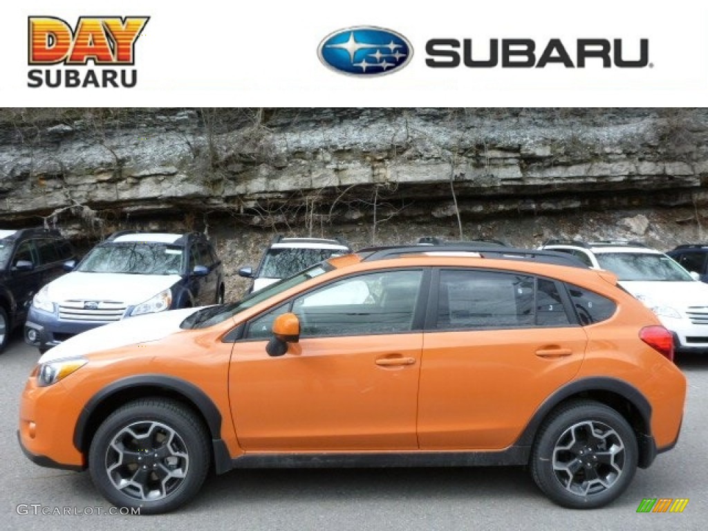 2013 XV Crosstrek 2.0 Limited - Tangerine Orange Pearl / Black photo #1