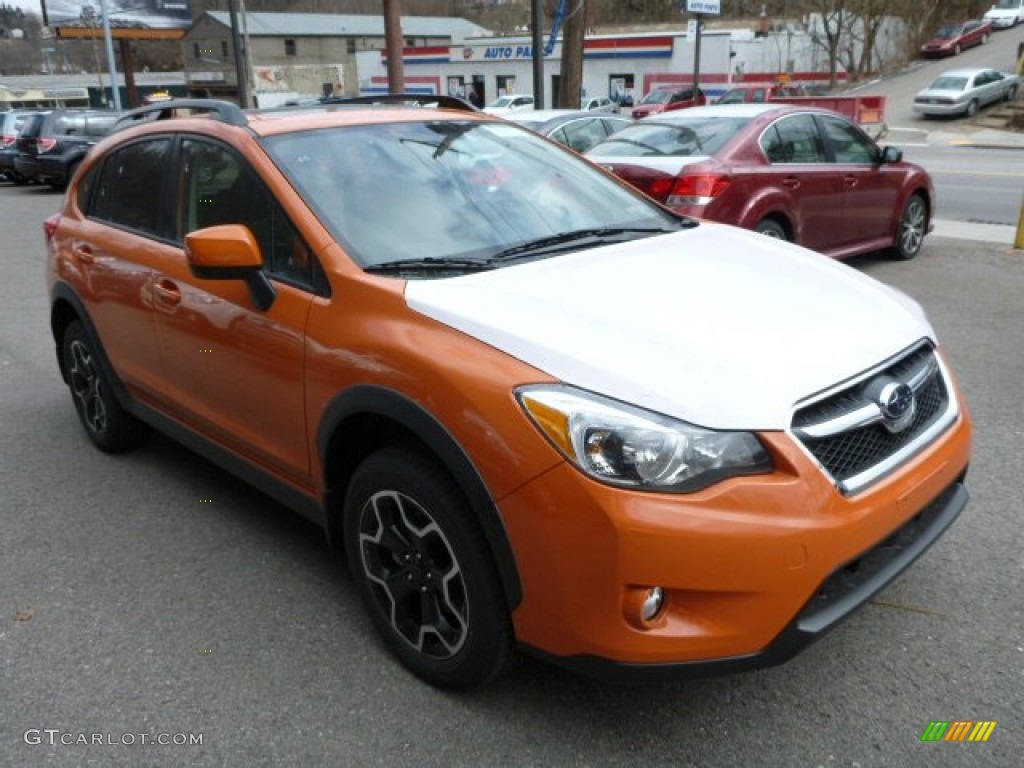 2013 XV Crosstrek 2.0 Limited - Tangerine Orange Pearl / Black photo #6