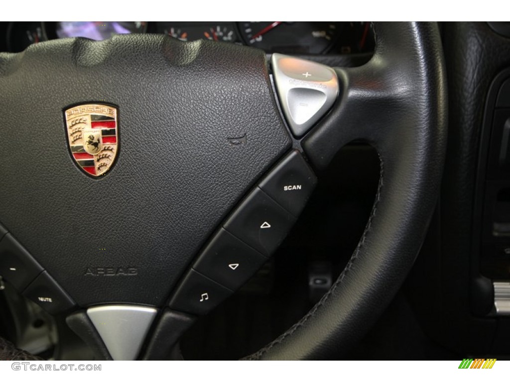 2008 Porsche Cayenne Tiptronic Black Steering Wheel Photo #78721529