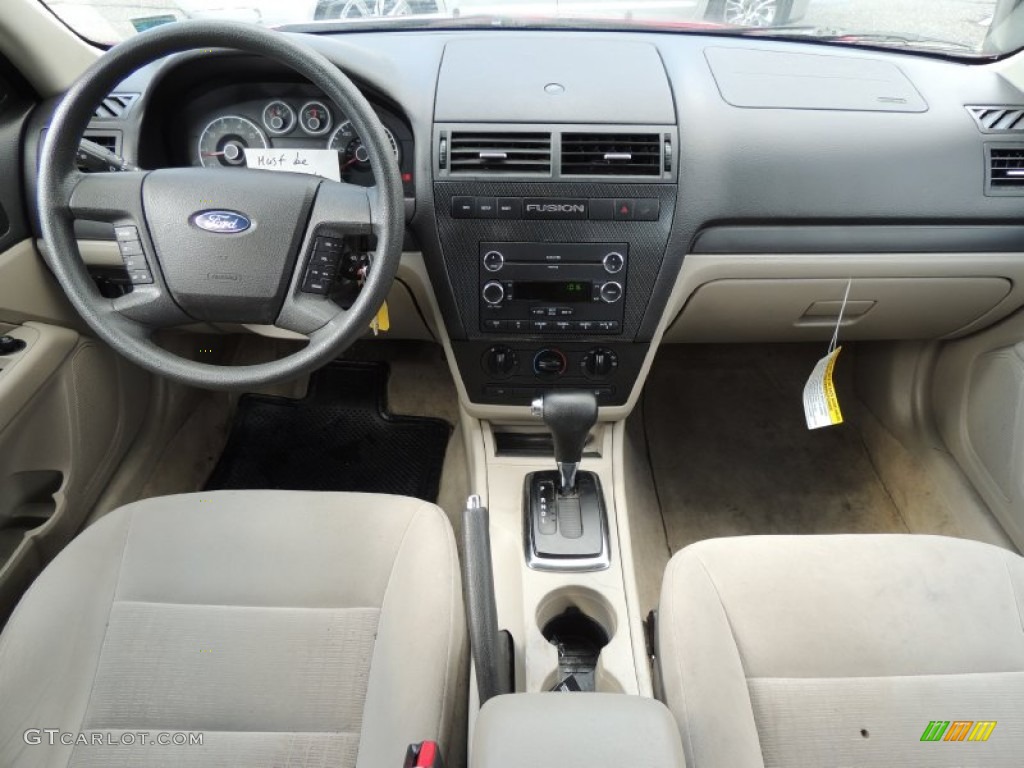 2008 Ford Fusion SE Camel Dashboard Photo #78721943