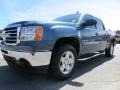 2010 Stealth Gray Metallic GMC Sierra 1500 SLE Crew Cab  photo #3