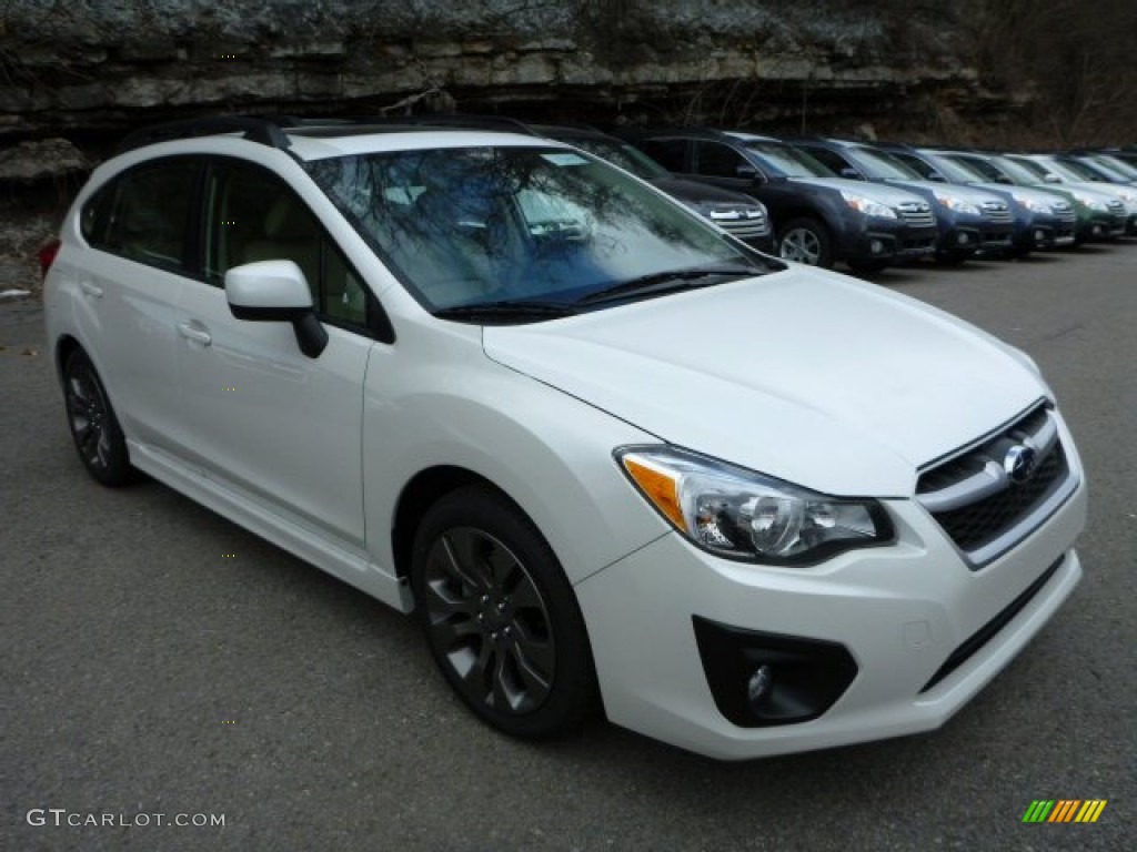 Satin White Pearl 2013 Subaru Impreza 2.0i Sport Limited 5 Door Exterior Photo #78722196