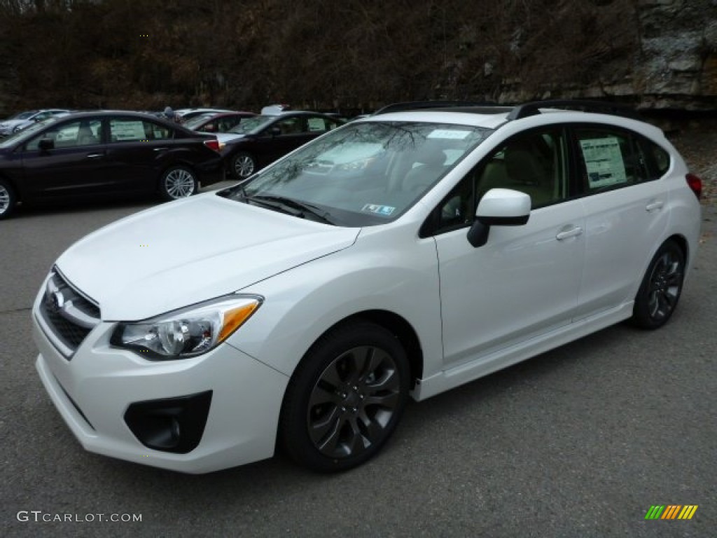 Satin White Pearl 2013 Subaru Impreza 2.0i Sport Limited 5 Door Exterior Photo #78722228