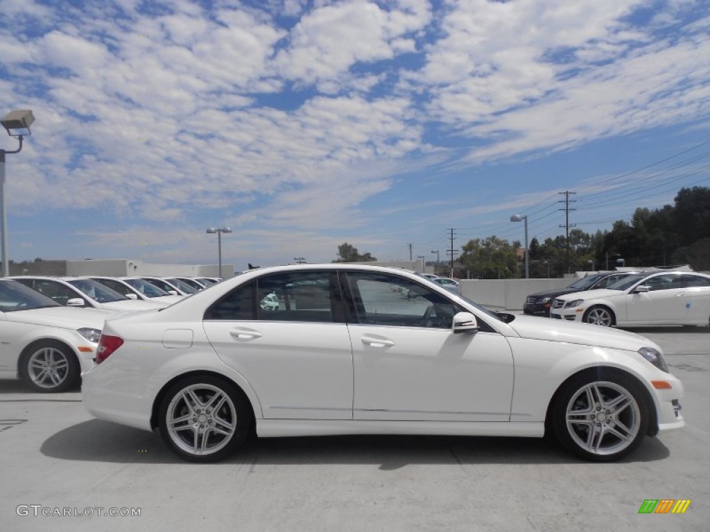 Polar White 2013 Mercedes-Benz C 250 Sport Exterior Photo #78722237