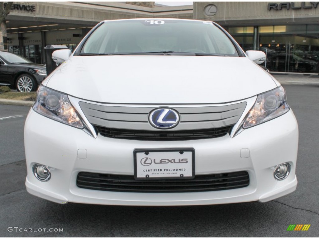 2010 HS 250h Hybrid Premium - Starfire White Pearl / Black photo #2