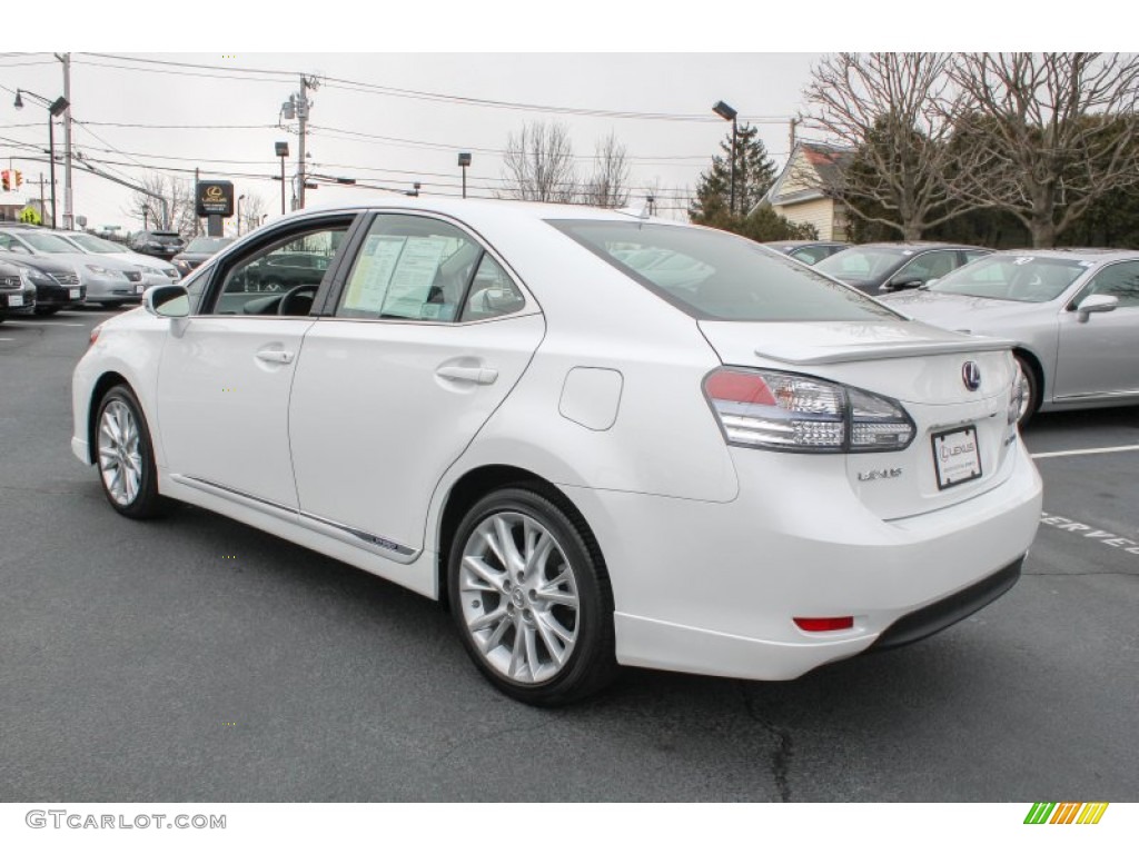 2010 HS 250h Hybrid Premium - Starfire White Pearl / Black photo #5