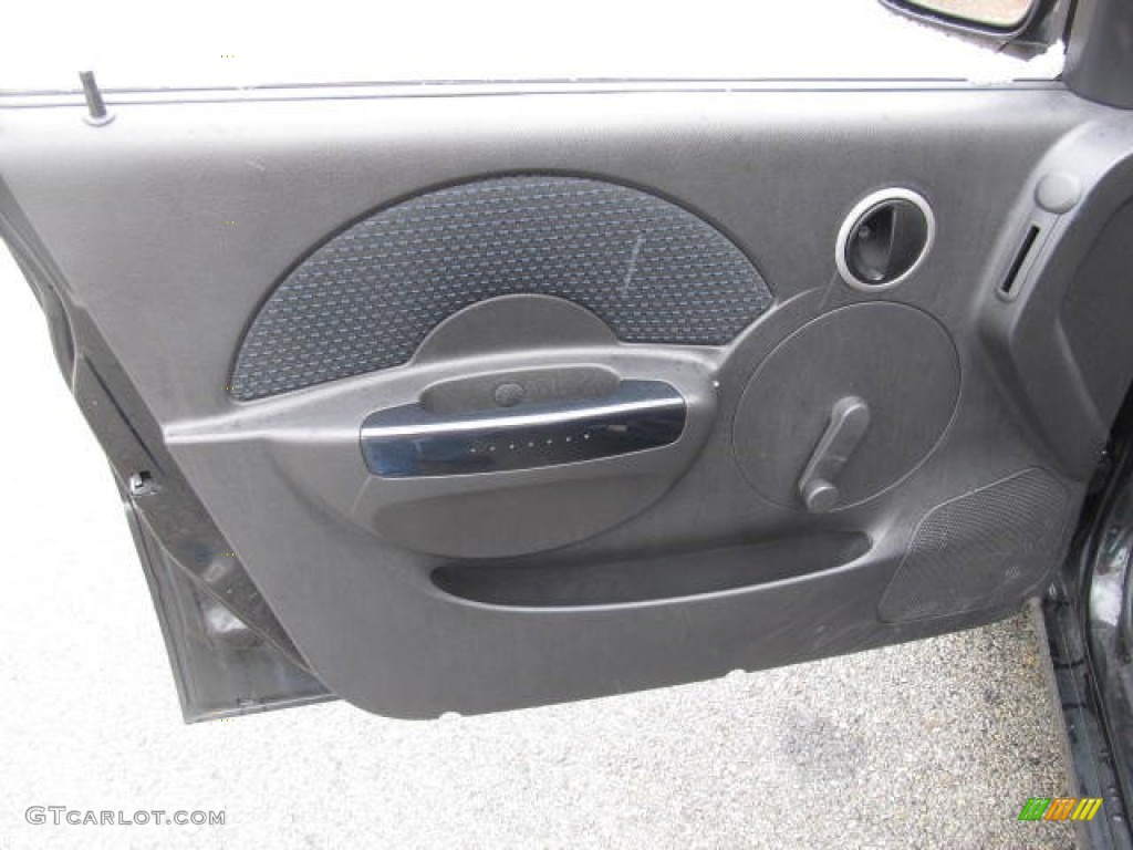 2008 Chevrolet Aveo Aveo5 LS Charcoal Door Panel Photo #78724742