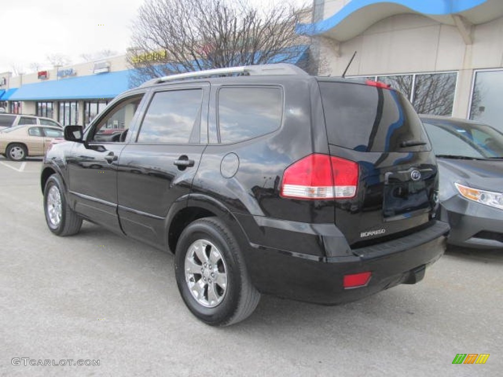 2009 Borrego EX V6 4x4 - Ebony Black / Beige photo #3