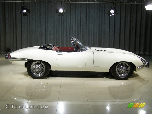 1966 Jaguar 4.2 E-Type Convertible LHD, White / Red, Profile 1966 Jaguar E-Type XKE 4.2 Roadster Parts