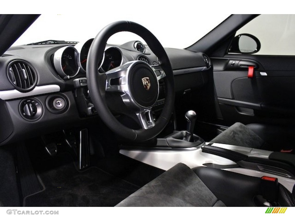 2012 Porsche Cayman R Black w/Alcantara Dashboard Photo #78725156