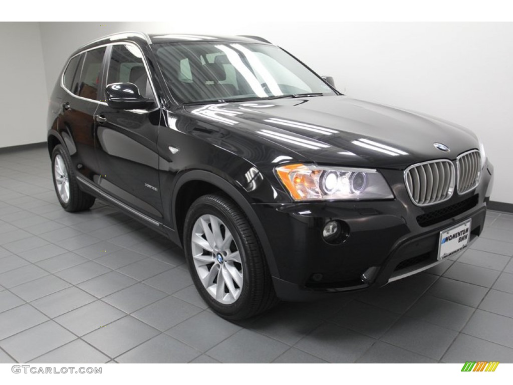 2011 X3 xDrive 28i - Jet Black / Mojave Nevada Leather photo #1