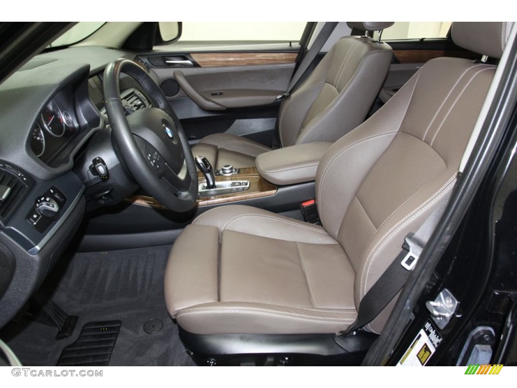 Mojave Nevada Leather Interior 2011 BMW X3 xDrive 28i Photo #78725633