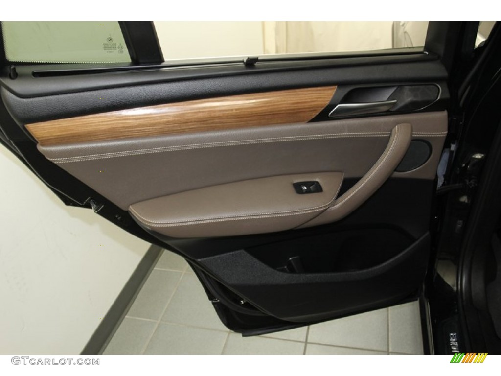 2011 BMW X3 xDrive 28i Mojave Nevada Leather Door Panel Photo #78726515