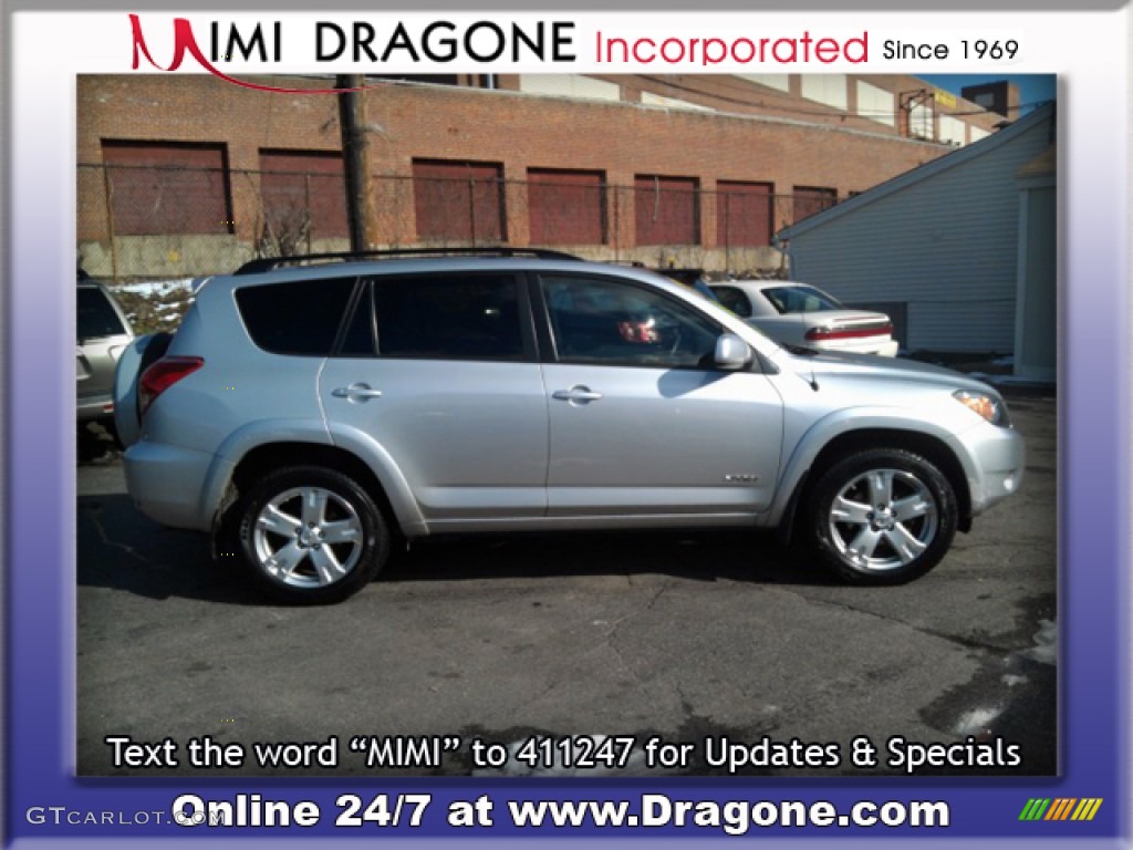 2007 RAV4 Sport 4WD - Classic Silver Metallic / Dark Charcoal photo #5