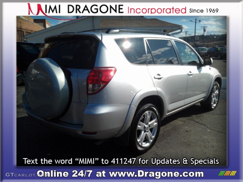 2007 RAV4 Sport 4WD - Classic Silver Metallic / Dark Charcoal photo #6