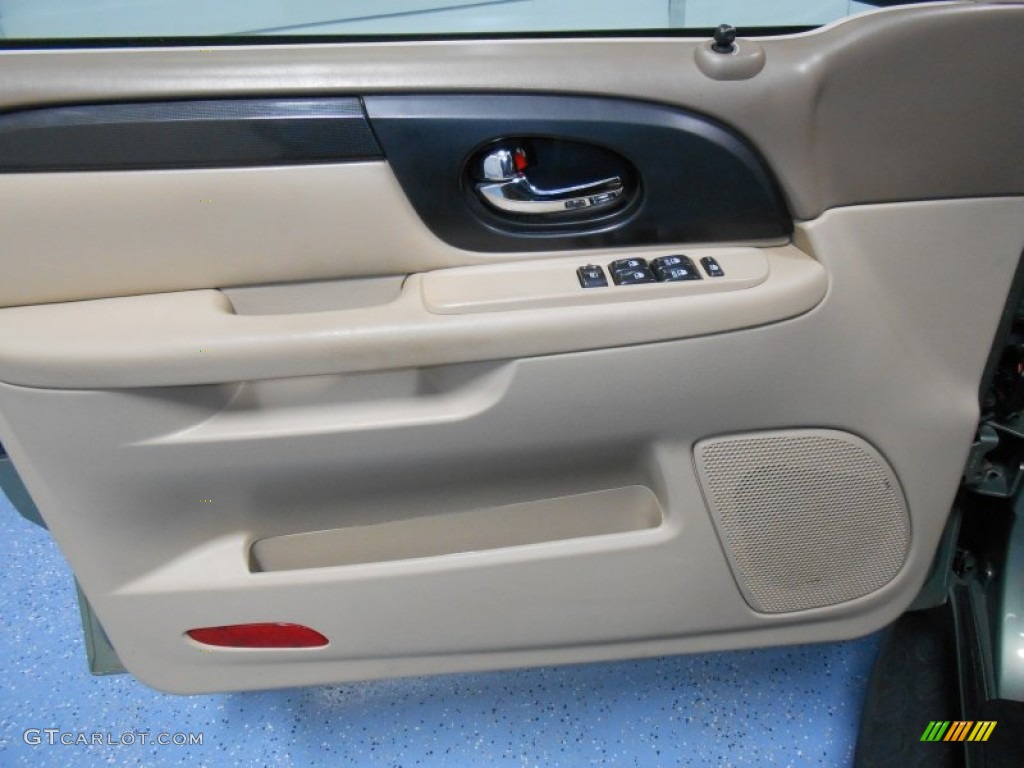 2004 Envoy SLT 4x4 - Silver Green Metallic / Light Tan photo #13