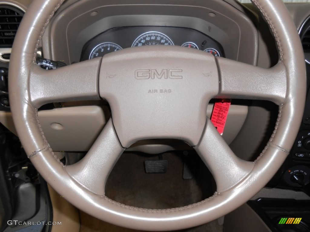 2004 Envoy SLT 4x4 - Silver Green Metallic / Light Tan photo #26