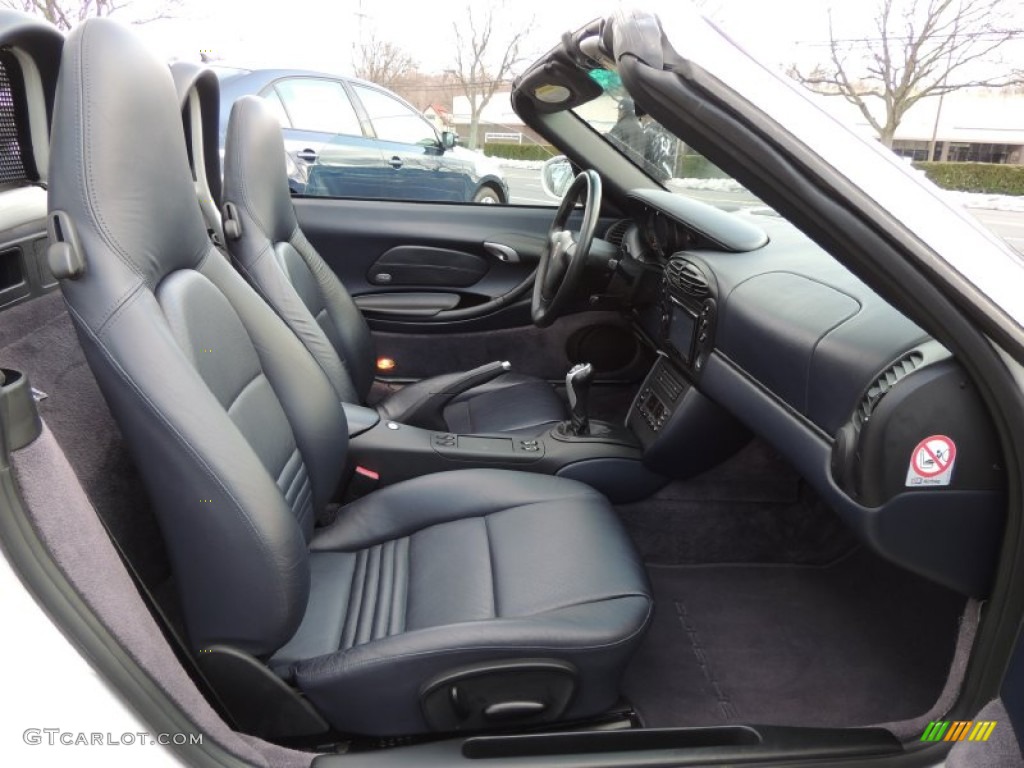Metropol Blue Interior 2002 Porsche Boxster Standard Boxster Model Photo #78727546