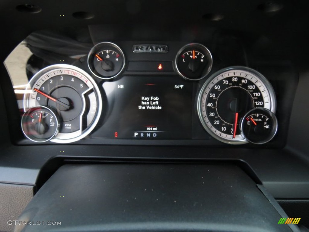 2013 Ram 2500 Laramie Mega Cab 4x4 Gauges Photo #78728546