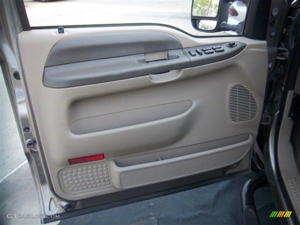 2004 Ford F250 Super Duty XLT Crew Cab Medium Parchment Door Panel Photo #78729821