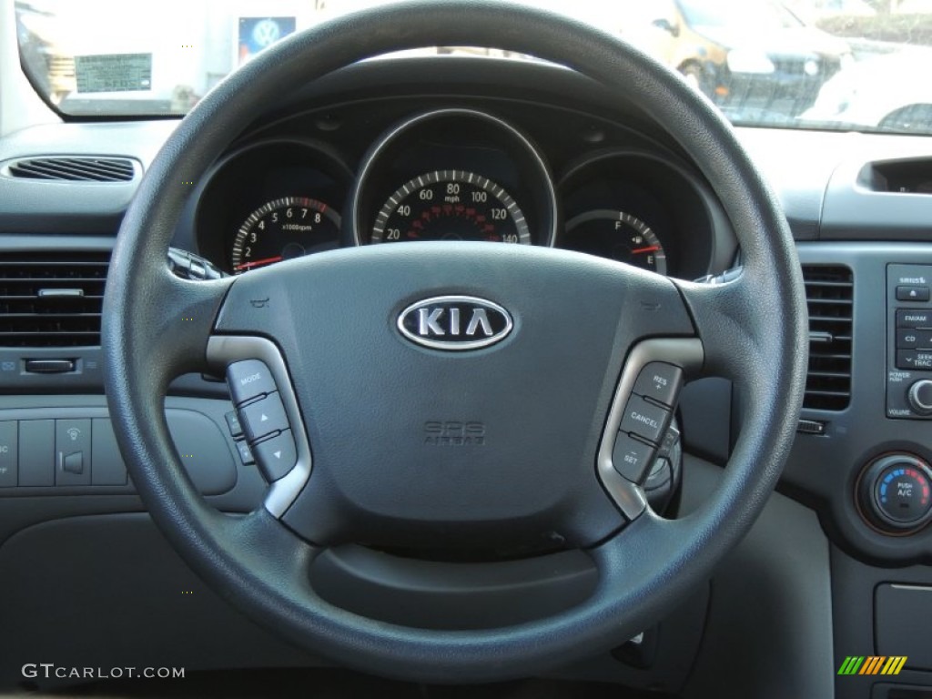 2009 Kia Optima LX Beige Steering Wheel Photo #78730033