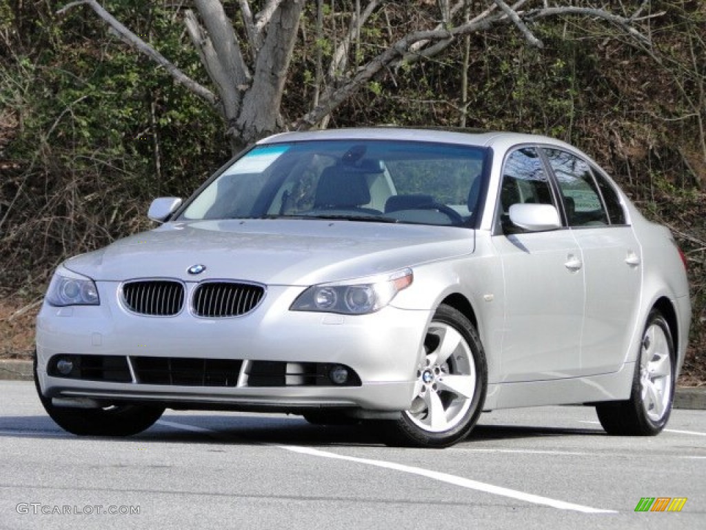 Titanium Silver Metallic 2007 BMW 5 Series 525i Sedan Exterior Photo #78730367
