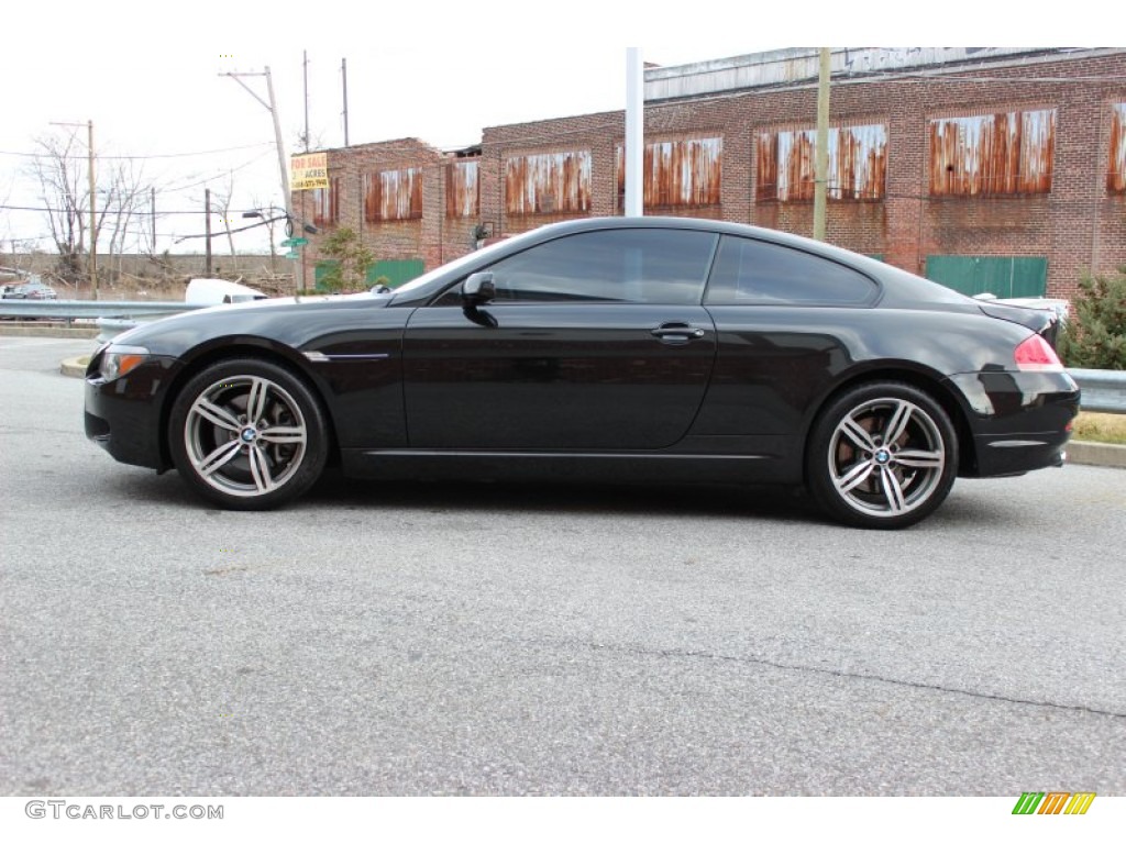 2006 6 Series 650i Coupe - Jet Black / Black photo #8