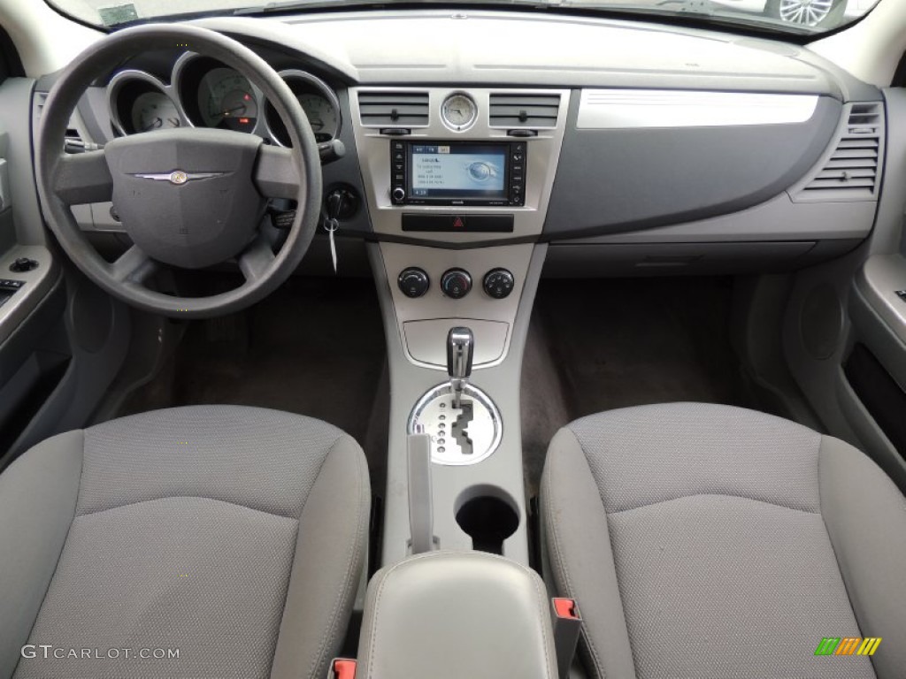 2008 Sebring Touring Sedan - Brilliant Black Crystal Pearl / Dark Slate Gray/Light Slate Gray photo #12