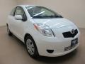 Polar White 2008 Toyota Yaris 3 Door Liftback