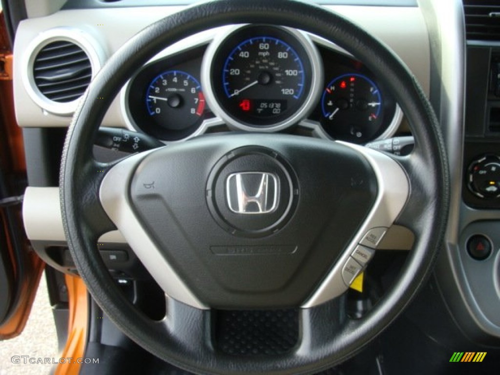 2008 Honda Element LX AWD Gray/Black Steering Wheel Photo #78732002