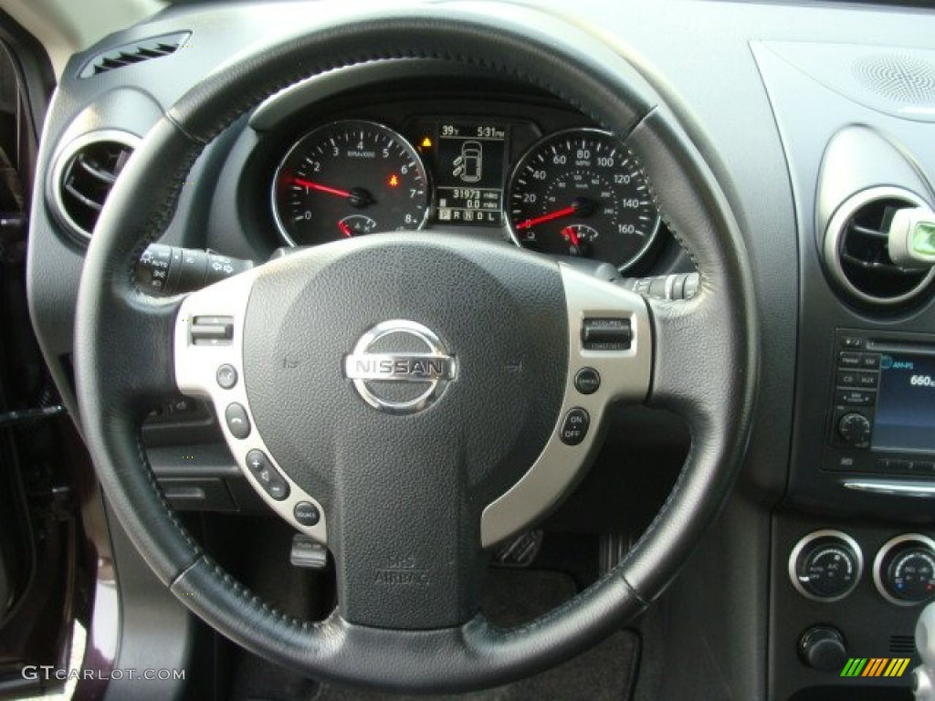 2011 Rogue SL AWD - Black Amethyst / Black photo #12