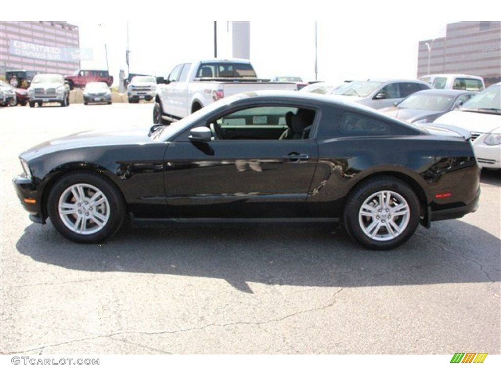 2011 Mustang V6 Coupe - Ebony Black / Charcoal Black photo #6