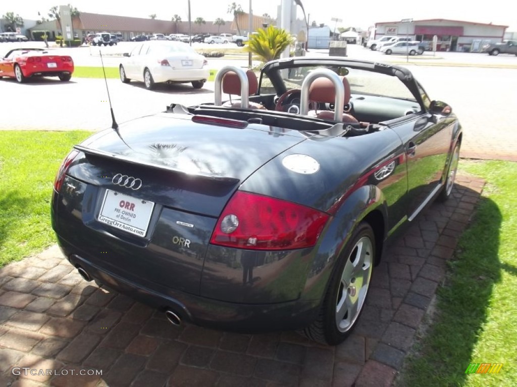 2004 TT 1.8T quattro Roadster - Dolomite Grey Pearl Effect / Amber Red photo #24