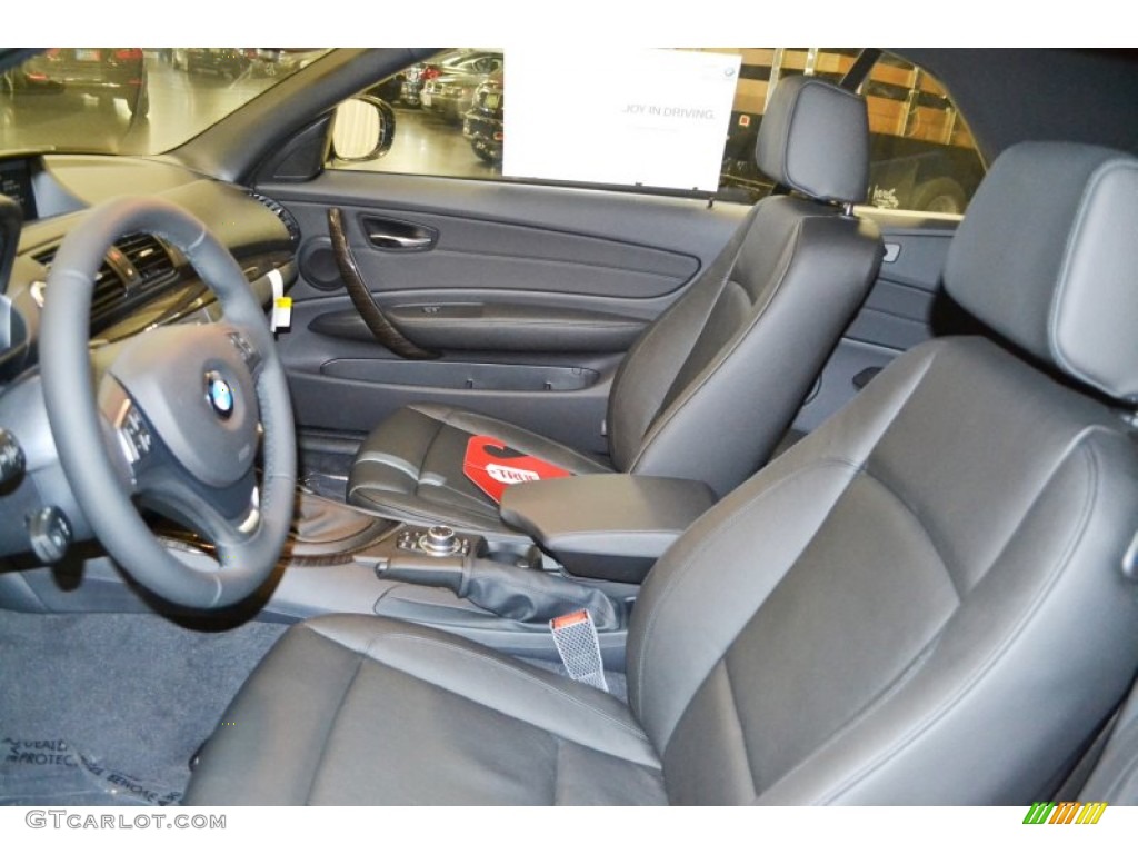 2013 1 Series 128i Convertible - Space Gray Metallic / Black photo #7