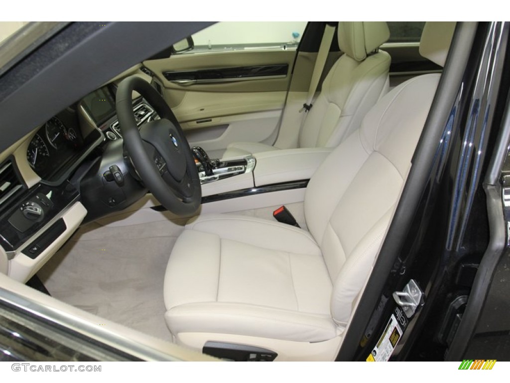 Oyster Interior 2013 BMW 7 Series 750i Sedan Photo #78735682