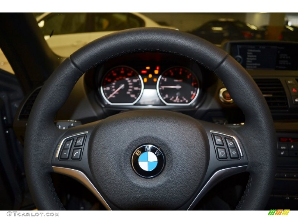 2013 1 Series 128i Convertible - Space Gray Metallic / Black photo #9