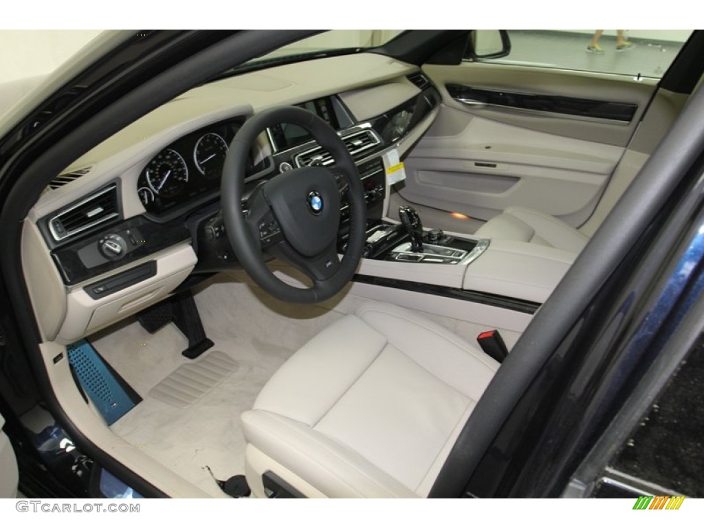 Oyster Interior 2013 BMW 7 Series 750i Sedan Photo #78735848